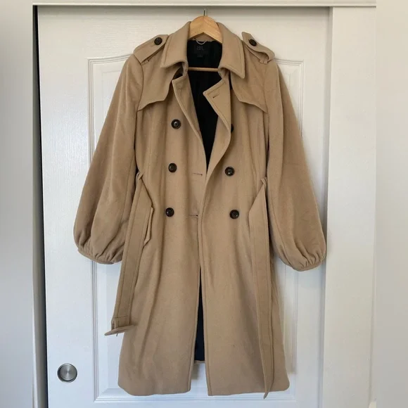 Banana Republic Tan Wool/Cashmere Coat - Picture 2 of 16